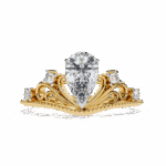 1 Carat Pear Cut Signature Wear Ring - Image 5