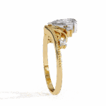 1 Carat Pear Cut Signature Wear Ring - Image 6