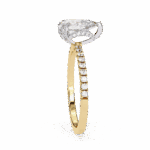 1.5 Carat Pear Cut Solitaire in Hidden Halo - Image 6