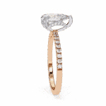 1.5 Carat Pear Cut Solitaire in Hidden Halo - Image 10