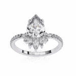 2 Carat Pear Cut Modern Essential Ring - Image 4