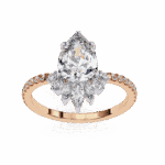 2 Carat Pear Cut Modern Essential Ring - Image 12