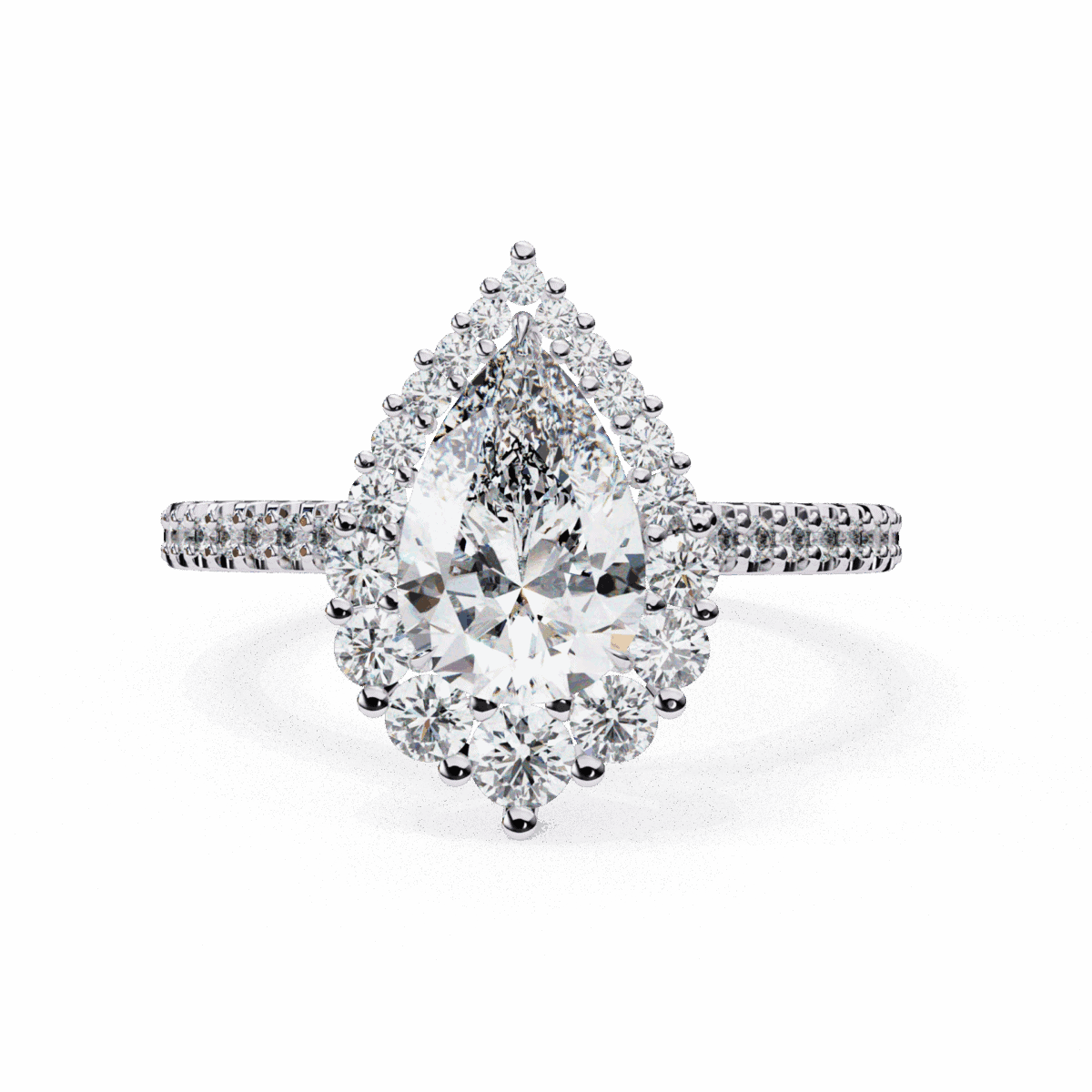 LR14196P11 2.25 Carat Pear Cut Refined Everyday Look Image 1