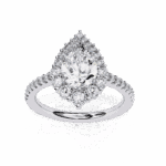 2.25 Carat Pear Cut Refined Everyday Look - Image 4