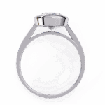 2.5 Carat Oval Cut Minimalist Solitaire Engagement Ring - Image 3