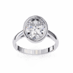 2.5 Carat Oval Cut Minimalist Solitaire Engagement Ring - Image 7