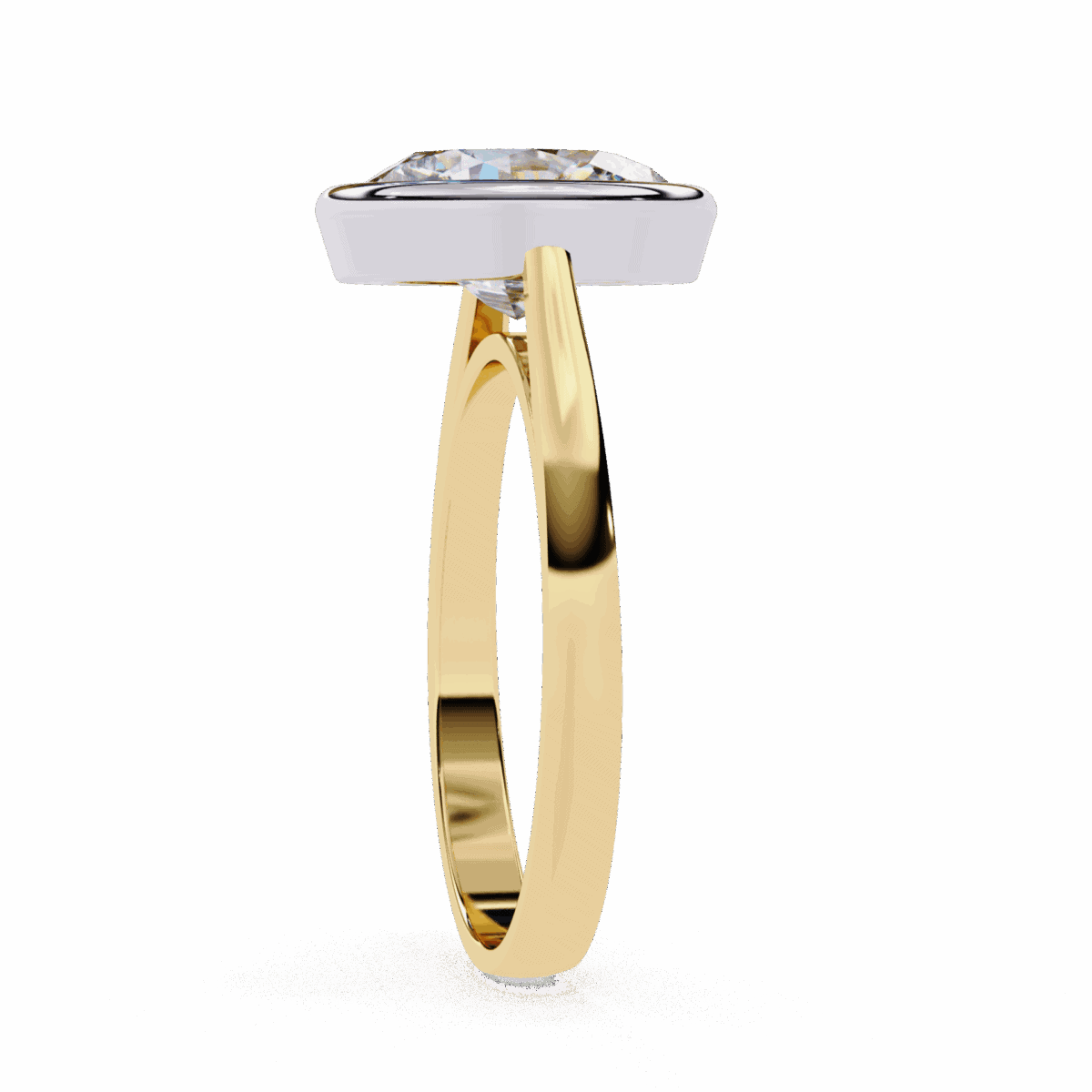 2.5 Carat Oval Cut Minimalist Solitaire Engagement Ring  Image 9