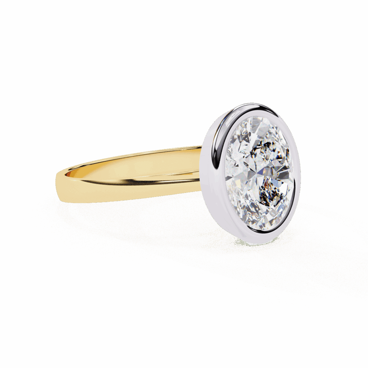 2.5 Carat Oval Cut Minimalist Solitaire Engagement Ring  Image 12