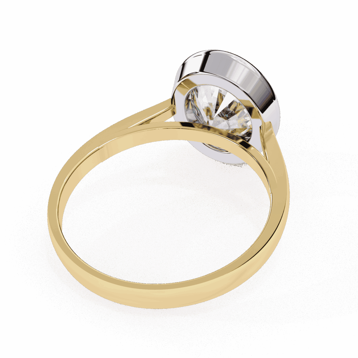 2.5 Carat Oval Cut Minimalist Solitaire Engagement Ring  Image 13