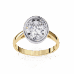 2.5 Carat Oval Cut Minimalist Solitaire Engagement Ring - Image 14