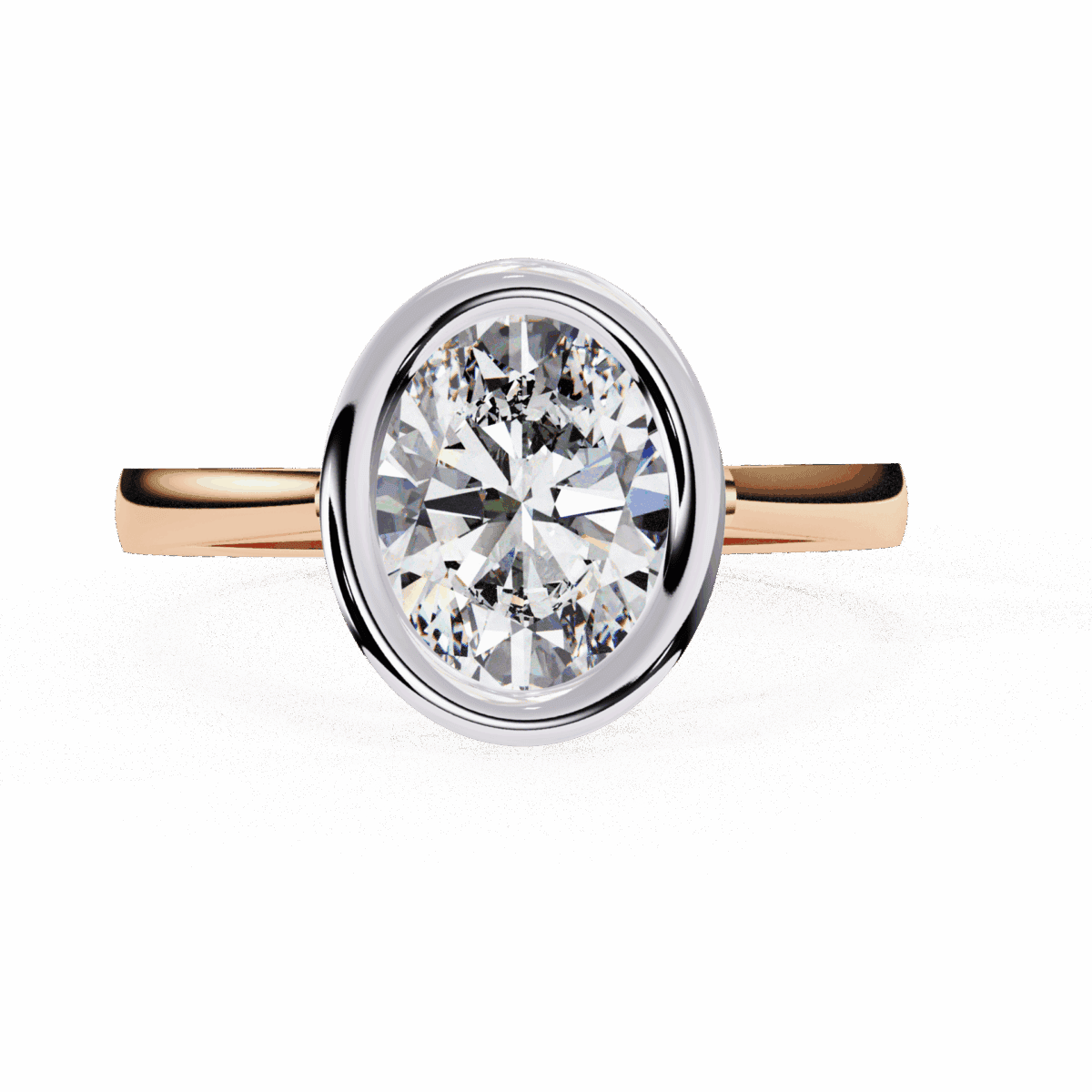 2.5 Carat Oval Cut Minimalist Solitaire Engagement Ring  Image 15