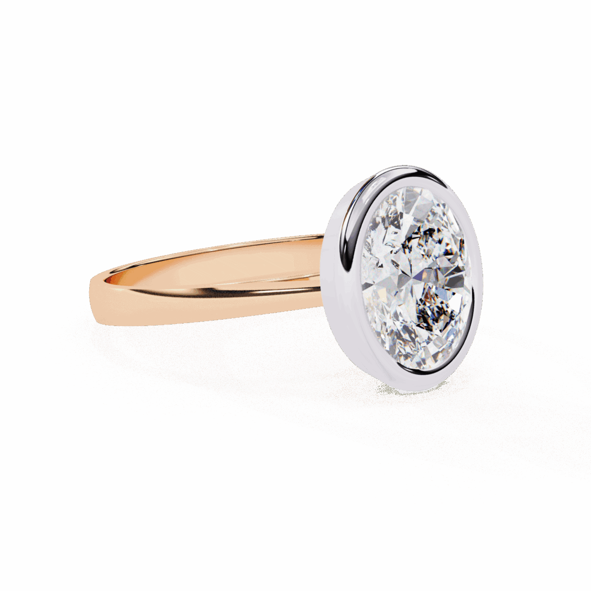 2.5 Carat Oval Cut Minimalist Solitaire Engagement Ring  Image 19