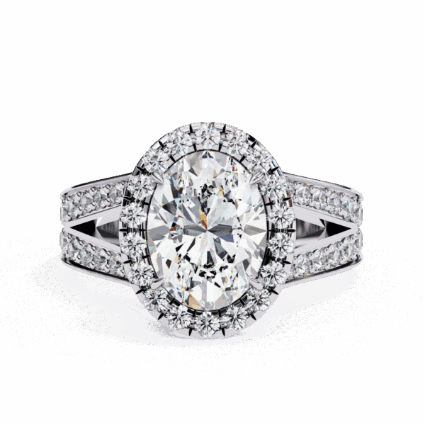 2.25 Carat Oval Cut Signature Wear Ring
