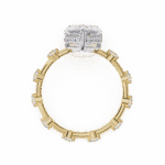 3.5 Carat Pear Cut Solitaire with Side Stone - Image 7