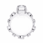 3.75 Carat Radiant Cut Minimal Statement Ring - Image 3