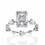 3.75 Carat Radiant Cut Minimal Statement Ring - Image 5