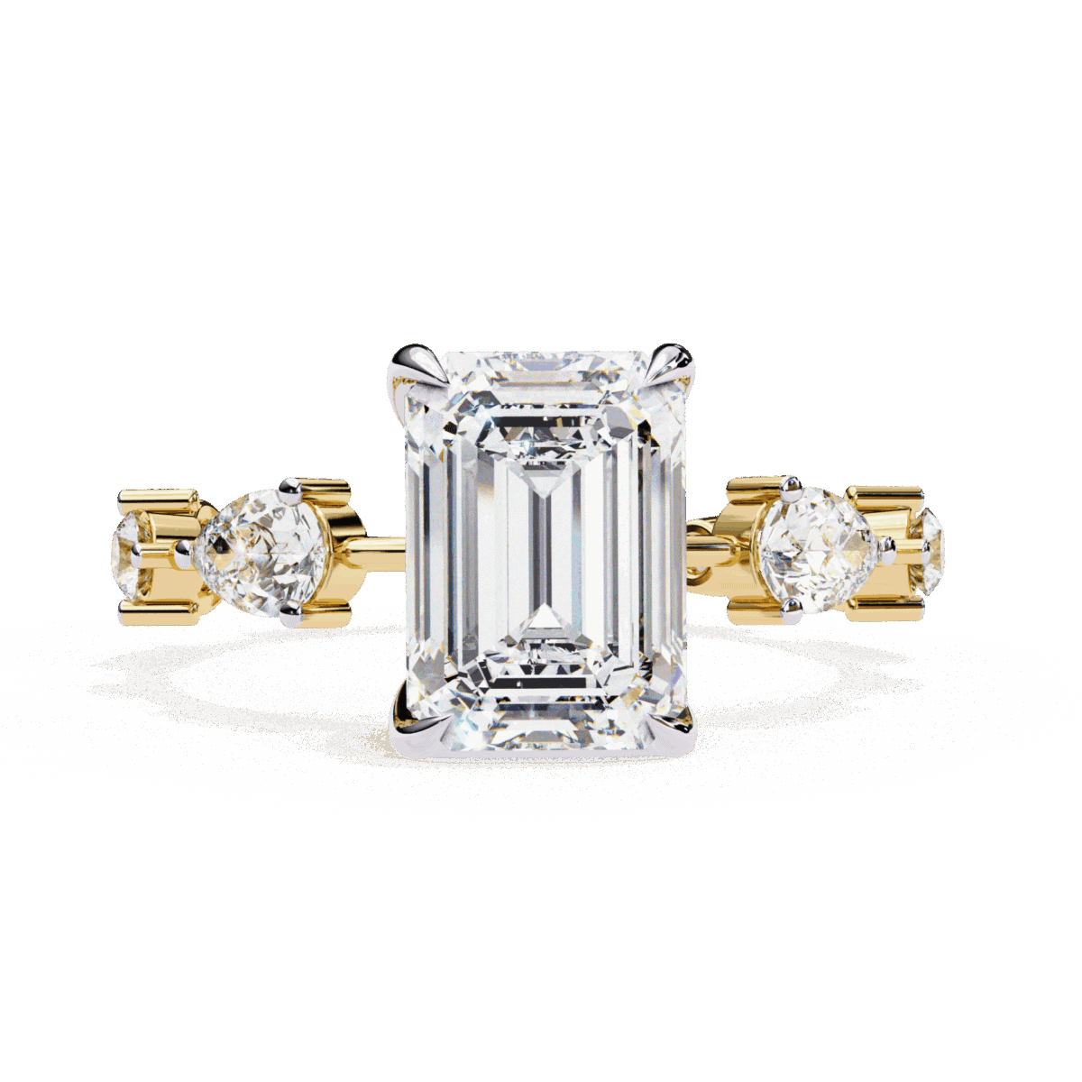 3.75 Carat Radiant Cut Minimal Statement Ring  Image 6