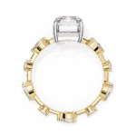 3.75 Carat Radiant Cut Minimal Statement Ring - Image 8