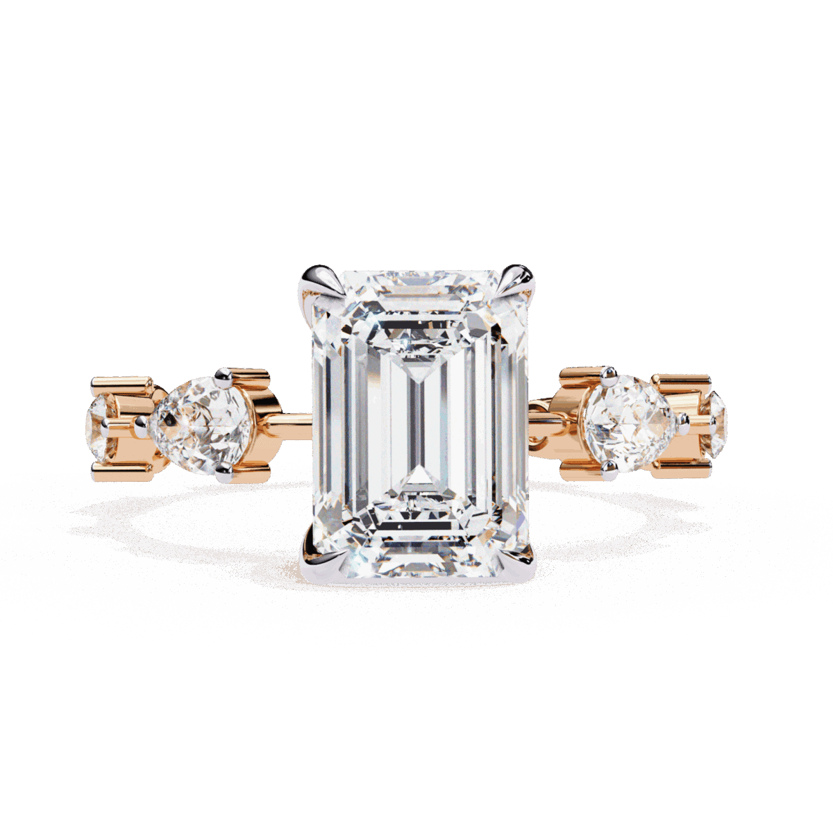 3.75 Carat Radiant Cut Minimal Statement Ring  Image 11