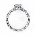 3.25 Carat Oval Cut Infinity Solitaire Ring - Image 3