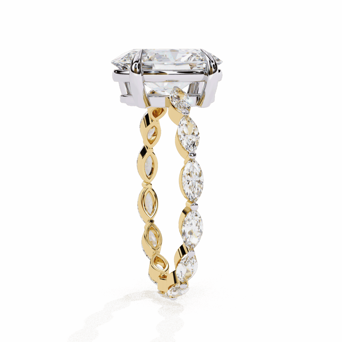 3.25 Carat Oval Cut Infinity Solitaire Ring  Image 6