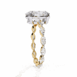 3.25 Carat Oval Cut Infinity Solitaire Ring - Image 6