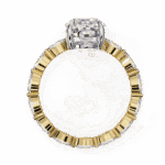 3.25 Carat Oval Cut Infinity Solitaire Ring - Image 7