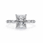 3.75 Carat Radiant Cut Infinity Solitaire Ring