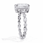 3.75 Carat Radiant Cut Infinity Solitaire Ring - Image 2