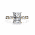3.75 Carat Radiant Cut Infinity Solitaire Ring - Image 5