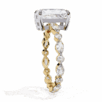 3.75 Carat Radiant Cut Infinity Solitaire Ring - Image 6