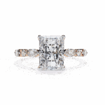 3.75 Carat Radiant Cut Infinity Solitaire Ring - Image 9