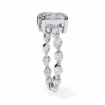 3.5 Carat Princess Cut Infinity Solitaire Ring - Image 2