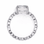 3.5 Carat Princess Cut Infinity Solitaire Ring - Image 3