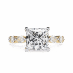 3.5 Carat Princess Cut Infinity Solitaire Ring - Image 5