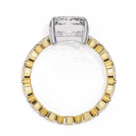 3.5 Carat Princess Cut Infinity Solitaire Ring - Image 7