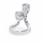 6.5 Carat Pear and Round Cut Toi Et Moi Solitaire - Image 5