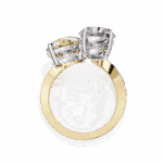 6.5 Carat Pear and Round Cut Toi Et Moi Solitaire - Image 8