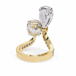 6.5 Carat Pear and Round Cut Toi Et Moi Solitaire - Image 10