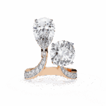 6.5 Carat Pear and Round Cut Toi Et Moi Solitaire - Image 11