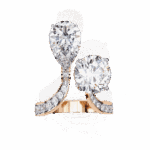6.5 Carat Pear and Round Cut Toi Et Moi Solitaire - Image 14
