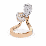 6.5 Carat Pear and Round Cut Toi Et Moi Solitaire - Image 15