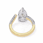 3.5 Carat Pear Cut Modern Essential Ring - Image 8