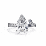 3.5 Carat Pear Cut Modern Essential Ring