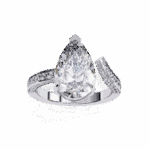 3.5 Carat Pear Cut Modern Essential Ring - Image 3
