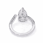 3.5 Carat Pear Cut Modern Essential Ring - Image 4
