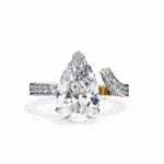 3.5 Carat Pear Cut Modern Essential Ring - Image 5