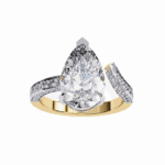 3.5 Carat Pear Cut Modern Essential Ring - Image 7