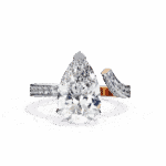 3.5 Carat Pear Cut Modern Essential Ring - Image 9