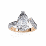 3.5 Carat Pear Cut Modern Essential Ring - Image 11